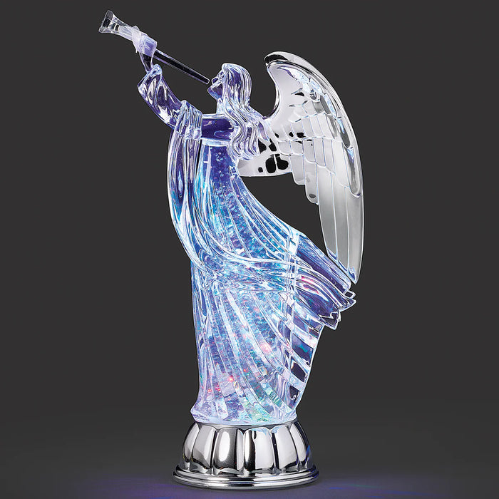 Confetti Lites Lighted Swirl Trumpeting Angel