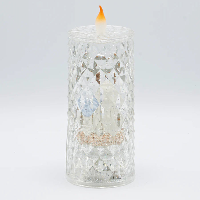 Confetti Lites Lighted Swirl Candle with Holy Family
