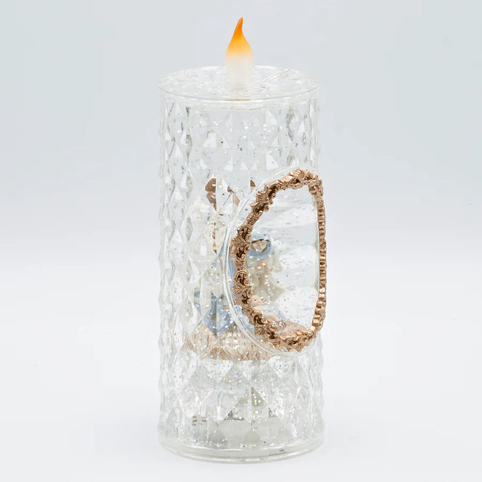 Confetti Lites Lighted Swirl Candle with Holy Family