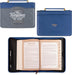 The Kingdom of God Two-tone Blue Faux Leather Fashion Bible Cover - Matthew 6:33 - Morning Star Christian Bookstores
