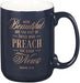 Mug Navy Preach Good News Pastor Rom. 10:15 - Morning Star Christian Bookstores