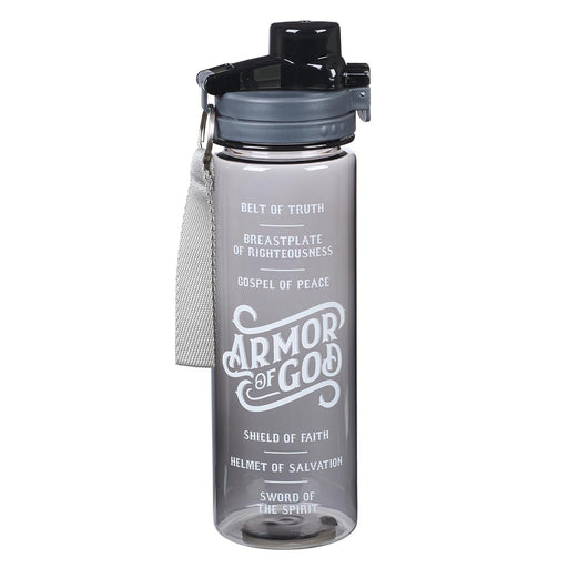 28oz Water Bottle Plastic Armor Of God - Morning Star Christian Bookstores