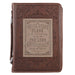 Classic Bible Cover LG Brown A Man's Heart - Prov 16:9 - Morning Star Christian Bookstores