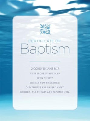BAPTISM CERTIFICATES - 6/pkg