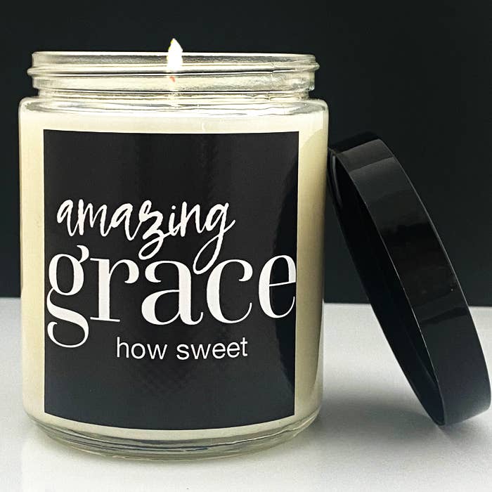 Lemon Verbana 8oz Glass Candle - Morning Star Christian Bookstores
