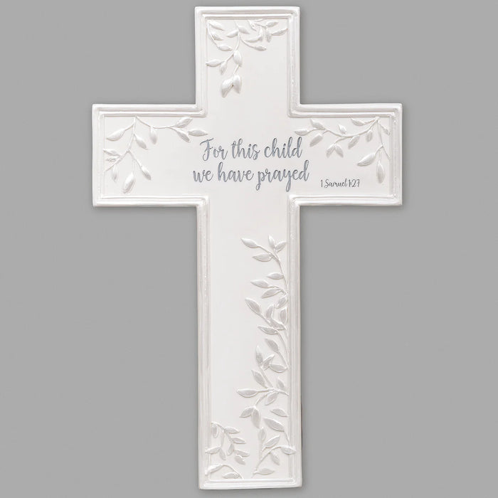 For This Child I have Prayed Hanging Wall Cross
