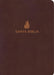 RVR1960 Biblia Compacta Letra Grande Marrón Piel Fabricada IDX - Morning Star Christian Bookstores