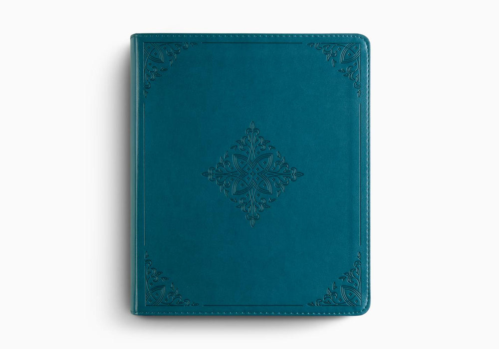 ESV Journaling Bible TruTone®, Deep Teal, Fleur-de-lis Design