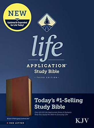 KJV Life Application Study Bible LTHRL Brown/Mahogany 3rd Edition - Morning Star Christian Bookstores