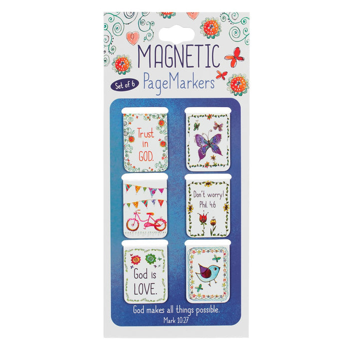 6PC - Everyday Blessings Petite Magnetic Bookmark Set