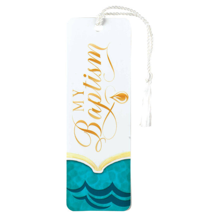 Bookmark Tassel Baptism Paper 2X6