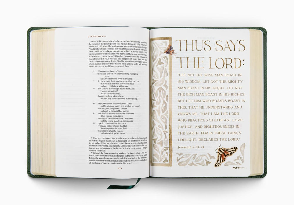 ESV GraceLaced Bible, Journaling Edition (Artwork by Ruth Chou Simons). TruTone®, Quiet Forest