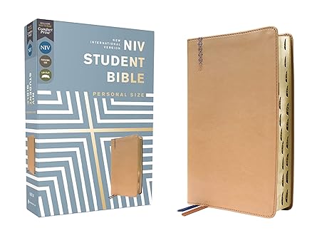 NIV Student Bible Personal Size Tan Lthrsoft IDX - Morning Star Christian Bookstores