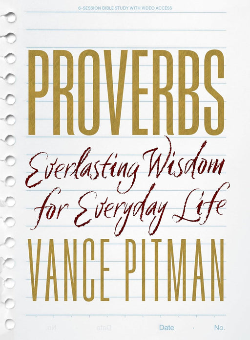Proverbs Bible Study Book with Video Access - Vance Pitman - Morning Star Christian Bookstores