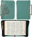Be Still and Know Teal Faux Leather Fashion Bible Cover - Psalm 46:10 - Morning Star Christian Bookstores