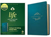 NLT Life Application Study Bible Leatherlike Teal Blue 3rd Ed Red Letter - Morning Star Christian Bookstores