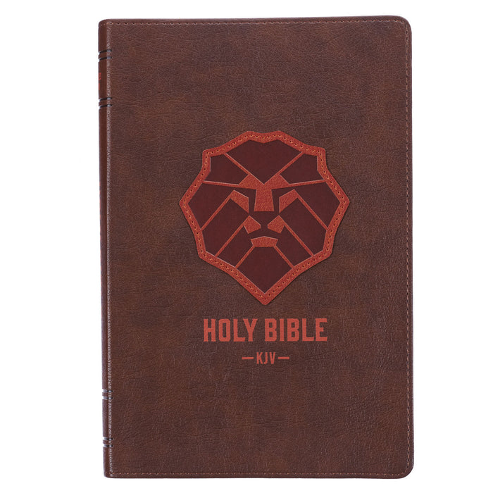 KJV Kids Bible, Lion Emblem Faux Leather