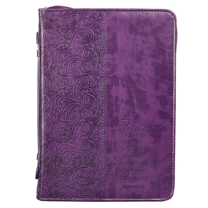 Bible Cover MD - Purple - Fe – Hebreos 11:1 Faith