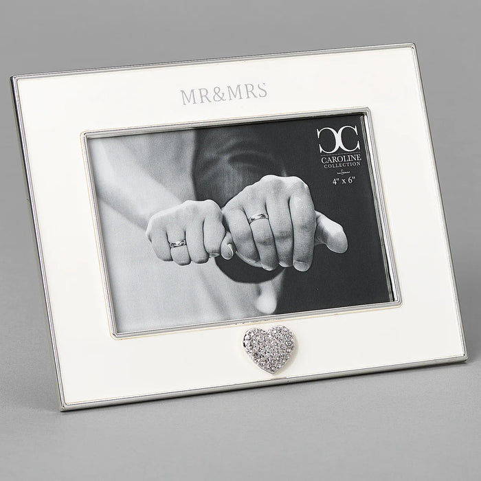 Caroline Collection Mr. & Mrs. Frame with Jeweled Heart – Caroline Collection