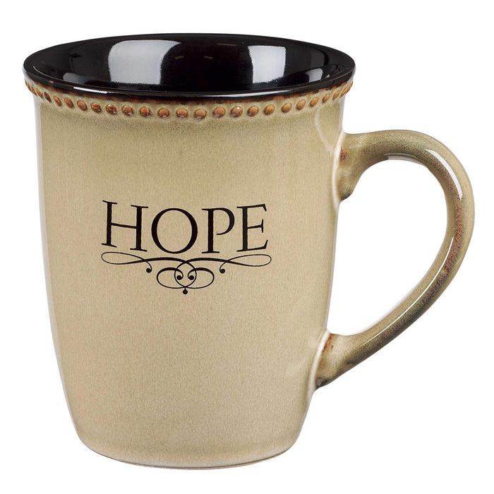 14oz Ivory Mug -  Esperanza Heb 6:19 Hope