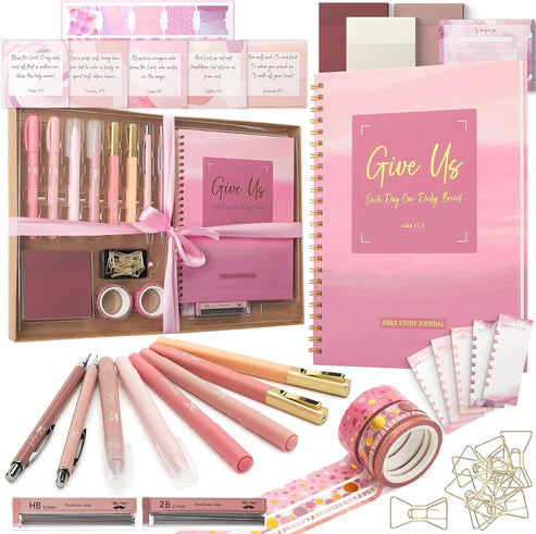 Mr. Pen Bible Journaling Kit Daily Bread Pink