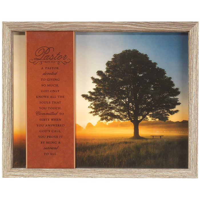 Framed Wall Art Pastor Matt. 25:21 14x11