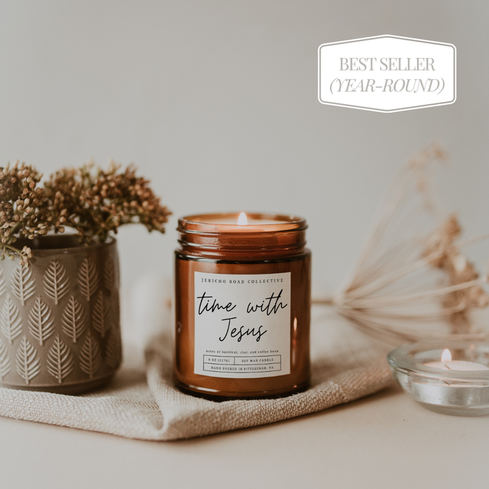 Time With Jesus Soy Wax Candle - Morning Star Christian Bookstores