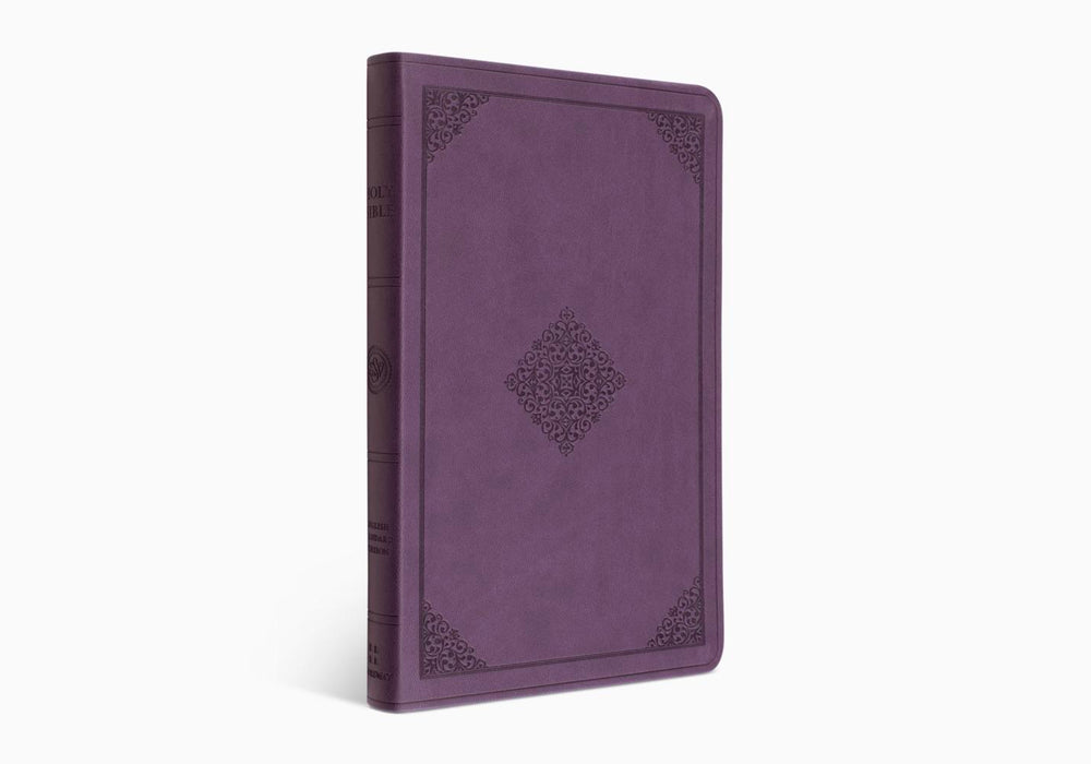 ESV Value Thinline Bible TruTone Lavender Ornament Design