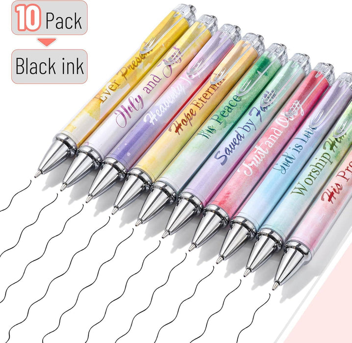 Christian Pen Set, 10 Pack, Black Ink