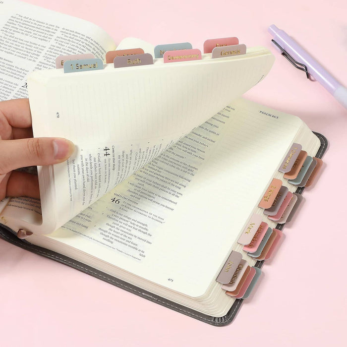 Mr. Pen Bible Tabs, 75 Tabs, Spring Palette