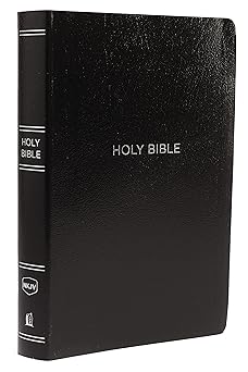 NKJV Ref Bible Center-Column Giant Print LeatherLook Black IDX