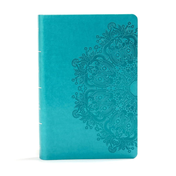 KJV LG PRINT PERS SIZE REF BIBLE TEAL LEATHERTOUCH
