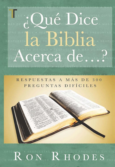 QUE DICE LA BIBLIA ACERCA DE...?- RHODES - Morning Star Christian Bookstores