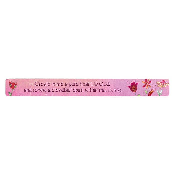 Magnet Strip Pink A Pure Heart Psalm 51:10