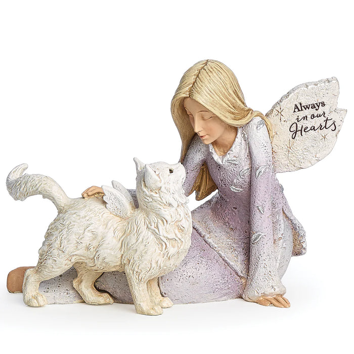 Karen Hahn Angel with Cat Figur