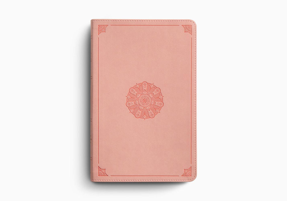 ESV Thinline Bible, Thumb Indexed, TruTone®, Blush Rose, Emblem Design