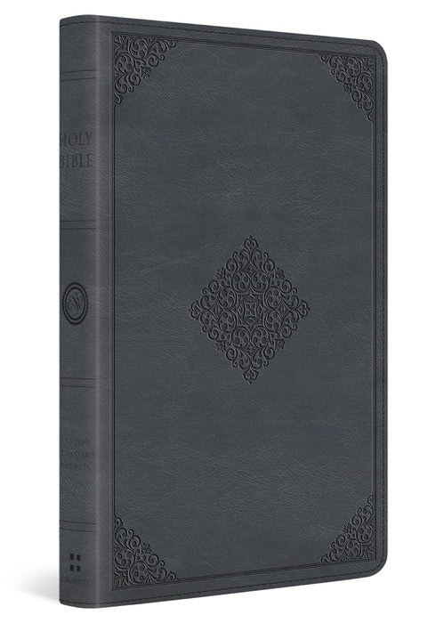 ESV Large Print Thinline Bible TruTone, Azurite Blue, Ornament Design