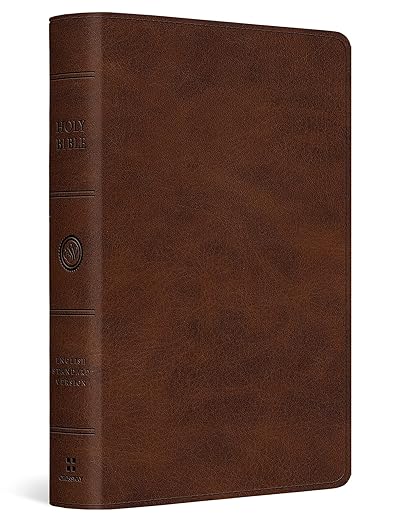 ESV Large Print Bible Deep Brown TruTone - Morning Star Christian Bookstores