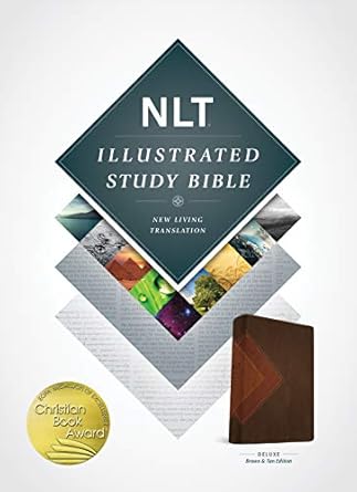NLT Illustrated Study Bible LeatherLike Brown/Tan - Morning Star Christian Bookstores
