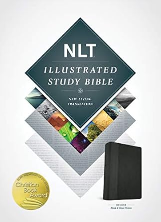 NLT Illustrated Study Bible LeatherLike Black/Onyx - Morning Star Christian Bookstores