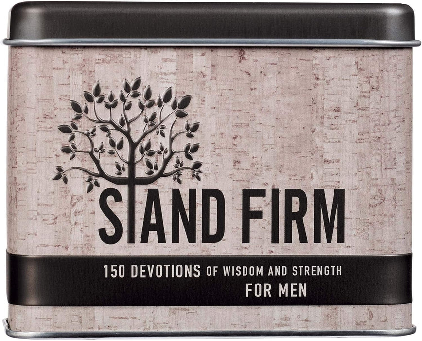 Stand Firm Devotional Cards in a Tin for Men - Morning Star Christian Bookstores