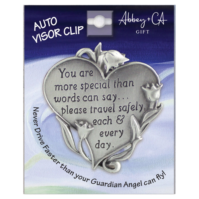 You Are More Special Heart Visor Clip