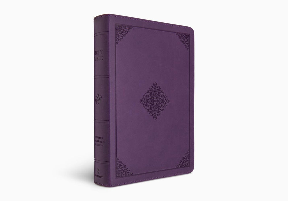 ESV Giant Print, Personal Size Bible, Red Letter, TruTone®, Lavender, Ornament Design