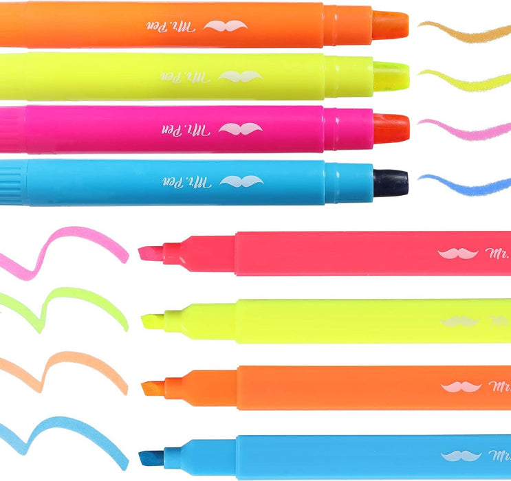 Mr. Pen Aesthetic Highlighters and Gel Highlighters, 8 Pack