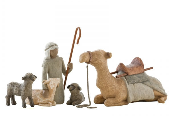 Shepherd & Stable Animals Willow Tree Figurine (Willow Tree Nativity)