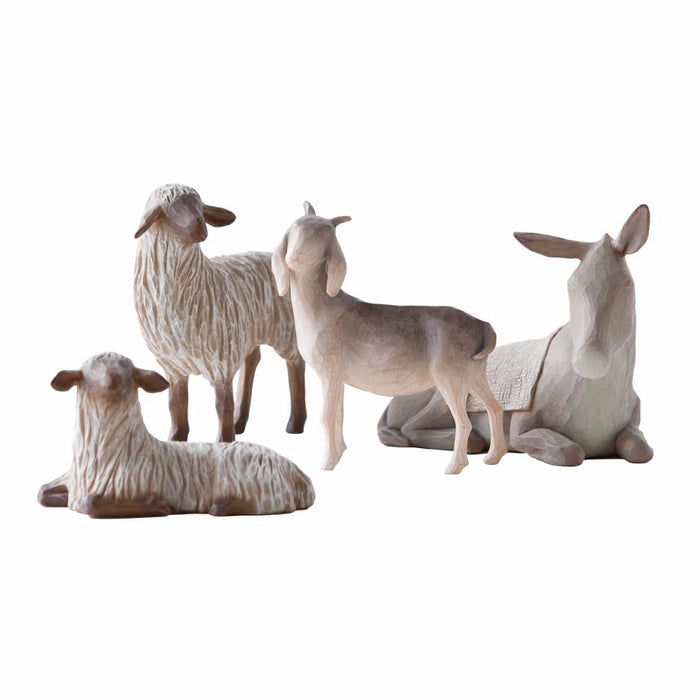 Sheltering Animals for The Holy Family Willow Tree Figurines