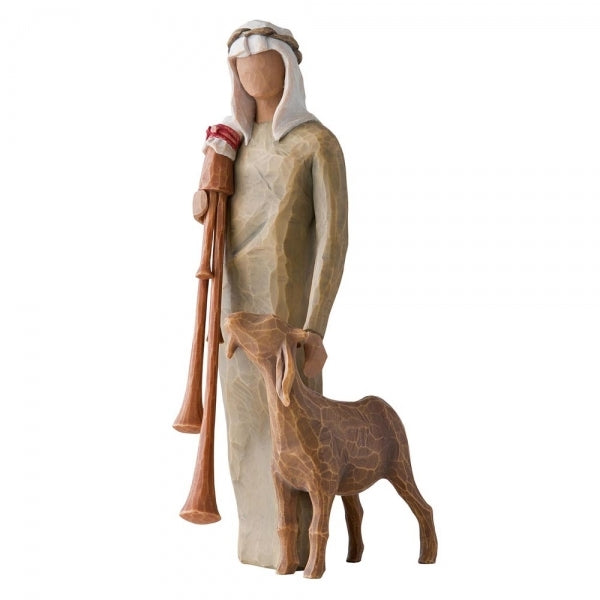 Zampognaro Shepherd With Bagpipe Willow Tree Figurine (Willow Tree Nativity)