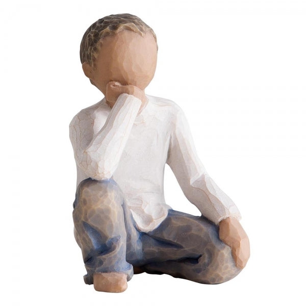 Inquisitive Child (w/darker skin & hair) Willow Tree Figurine