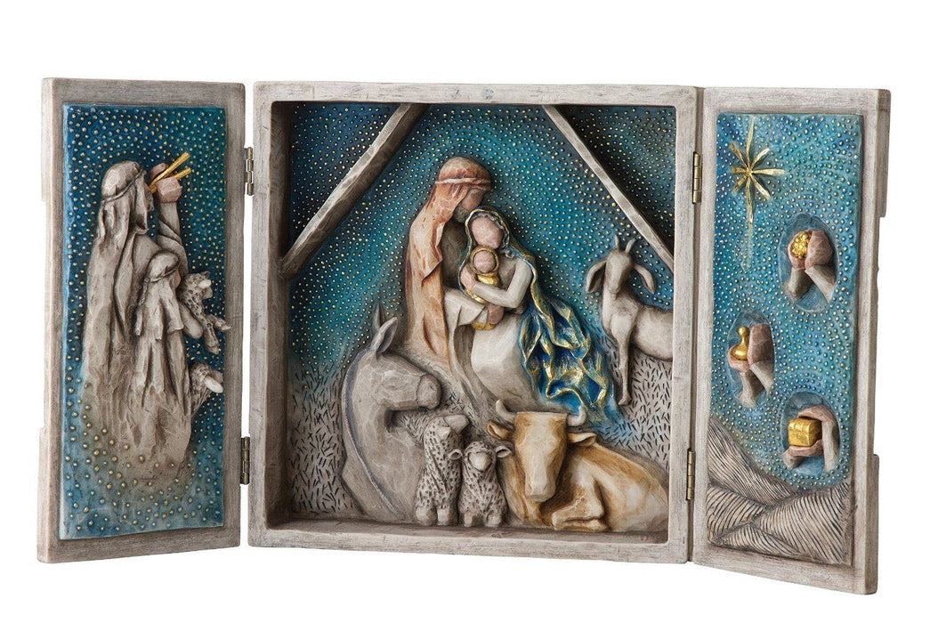 Starry Night Nativity Willow Tree