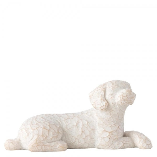 Love My Dog (small, lying) Willow Tree Figurine